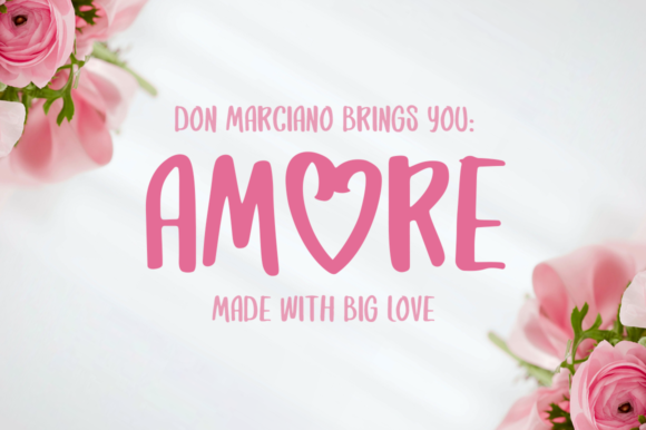 Amore: A Boldly Romantic Script Handwritten Font for Creative Branding