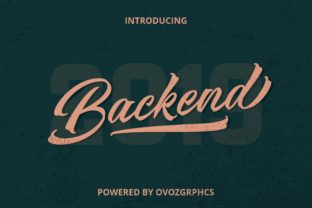 Backend: A Stunning Handwritten Font for Creative Branding Projects