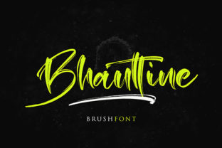 Bhauttine: A Bold Brush Font for Scroll-Stopping Digital Designs