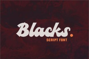 Blacks: A Bold Script Handwritten Font for Unique Branding Projects