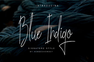 Blue Indigo: A Light Handwritten Font for Authentic Brand Campaigns