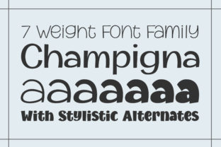 Champigna Family: A Modern Sans Serif Font for Digital Marketing Designs