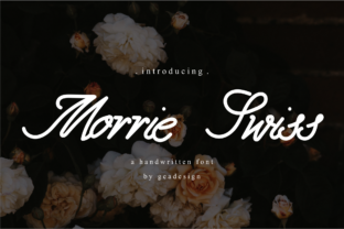 Enhance Web Design with Morrie Swiss Handwritten Font