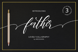 Fathir: A Romantic Script Handwritten Font for Editorial Design