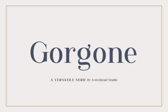 Gorgone: A Versatile Serif Font for Elegant Editorial Design