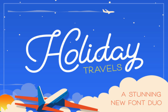 Holiday Duo Font: Elegant Script & Sans Serif Combination