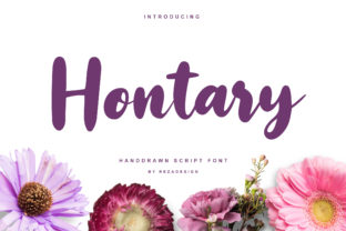Hontary: A Charming Handwritten Font for Authentic Editorial Design
