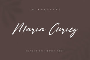 Maria Curieg: A Handwritten Brush Font for Business Branding
