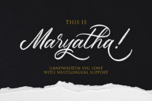 Maryatha: A Handwritten Font That Elevates Small Business Branding