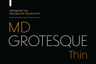 MD Grotesque Thin: A Clean Sans Serif Font for Makers and Printables Creators