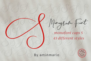 Monogram S Monofont Caps S: A Handwritten Script Font for Elegant Editorial Branding