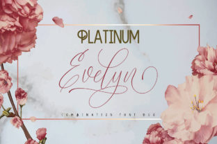 Platinum Evelyn Duo: A Delicate Script Font for Handmade Labels and Elegant Branding
