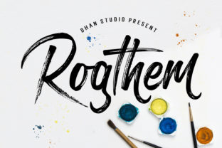 Rogthem: A Bold Brush Font for Crafters and Product Designers