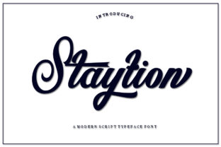 Staytion Script: A Modern Calligraphy Typeface for Elegant Branding