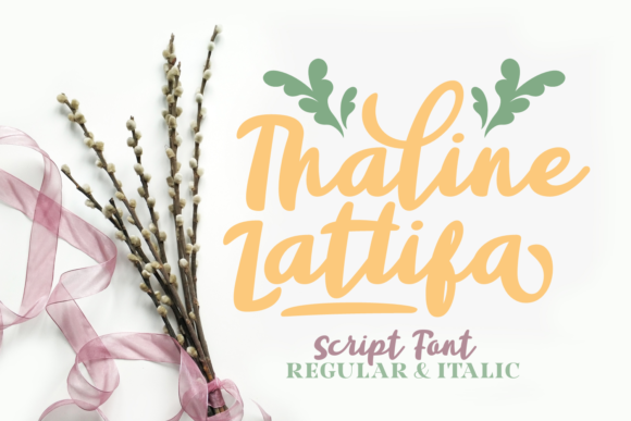 Thaline Lattifa: A Script Font for Editorial Design and Digital Publishing