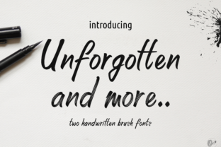 Unforgotten: A Light Handwritten Font for Crafters and Small Product Makers
